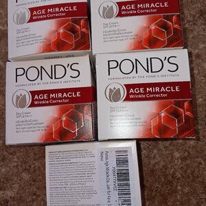 5 pk POND'S AGE MIRACLE WRINKLE CORRECTOR DAY CREAM 1.7 oz SPF 18 (12/09/2026)